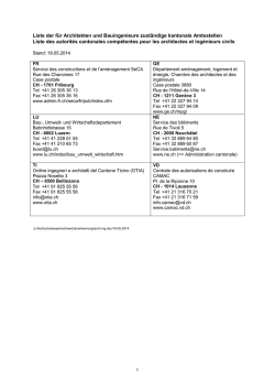Adressen der Sanit&auml;ts- / Gesundheitsdirektionen