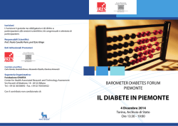 IL DIABETE IN PIEMONTE