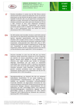 START INOX 700 L IT EN FR DE - Pronta Consegna