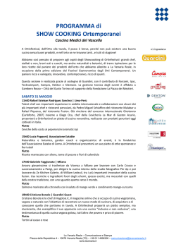 Programma Showcooking