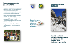 Aggiornamento culturale per AAG e ASAG