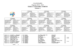 calendario campionato prima squadra girone a