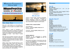 WORKSHOP FOTOGRAFICI