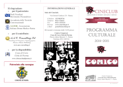 scarica la BROCHURE 2014-2015