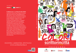 libretto - Scrittorincitt&agrave;