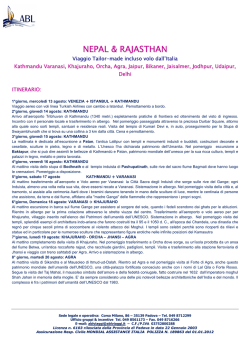 nepal - rajasthan - Agenzia di viaggi di Padova, viaggi individuali