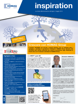 Crescere con HOMAG Group