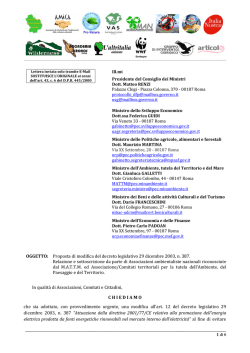 Scarica il documento inviato ai Ministeri (file pdf, 230 Kb)