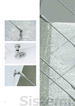 Sistemi per pensiline Canopies systems
