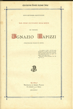 Nel 1&deg; centenario della morte