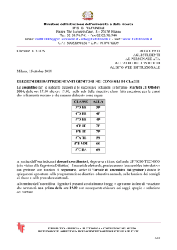 27-09-2014 - ITIS G.Feltrinelli
