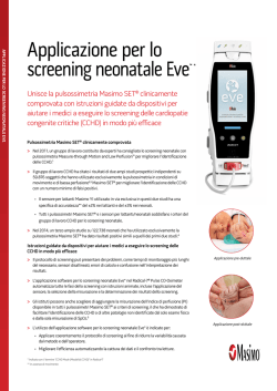 Applicazione per lo screening neonatale Eve™ *