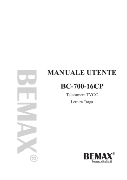 BC-700-16CP - Manuale in Italiano