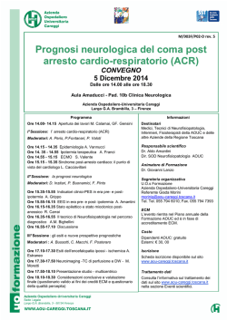 Programma - Azienda Ospedaliera Careggi