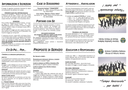 Campi 2014 - depliant A3 - Azione Cattolica Vittorio Veneto