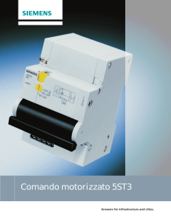 Brochure comando motorizzato 5ST305