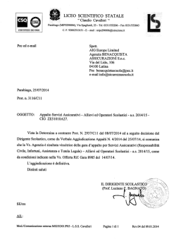 LICEO SCIENTIFICO STATALE &ldquo; Claudio Cavalleri &ldquo;