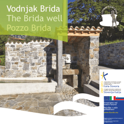 Vodnjak Brida The Brida well Pozzo Brida