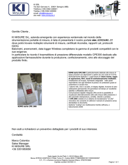 Gentile Cliente , KI MISURE SrL, azienda emergente con