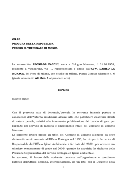 denuncia Ilde Facchi