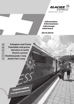 Tickets online - Glacier Express