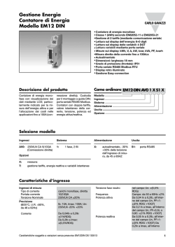Gestione Energia Contatore di Energia Modello EM12 DIN