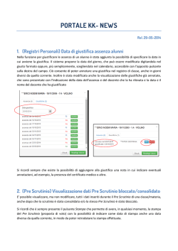 Aggionamenti portale KK