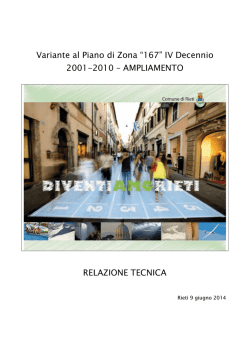 RELAZIONE TECNICA variante PdZ