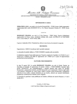 Decisione n. 128/2014 - Marchi e Brevetti Web