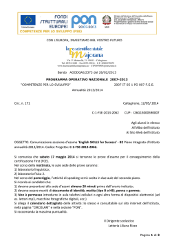 Circolare esame finale &ndash; C1- Inglese &ndash; B2