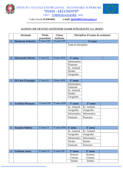 calendario attivita - Fiani