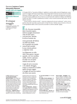 Il cinque maggio 10 - Zanichelli online per la scuola