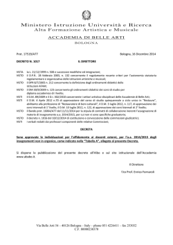 Clicca qui. - Accademia di Belle Arti Bologna