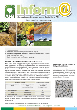 Anb Informa 4_31gen2014 - Associazione Nazionale Bieticoltori