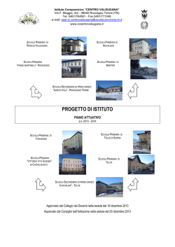Piano attuativo 2013-2014 - Istituto Comprensivo "Centro Valsugana"