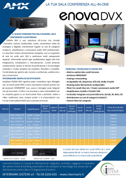 ENOVA DVX - flyer in italiano