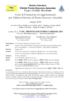 Corso Primo Soccorso 2014_02 - Associazione Industriali di Massa