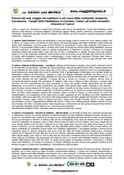Giorno 1&deg; - I Viaggi del Genio
