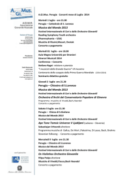 Scarica programma - A.Gi.Mus: associazione giovanile musicale