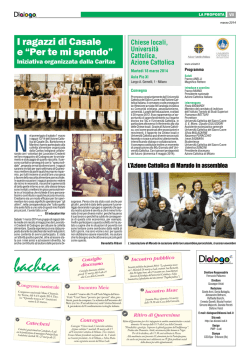 I ragazzi di Casale e &ldquo;Per te mi spendo&rdquo;