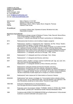 CV in Italiano - woc