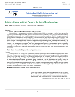 Psicologia della Religione e