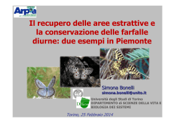 Il recupero delle aree estrattive e la conservazione