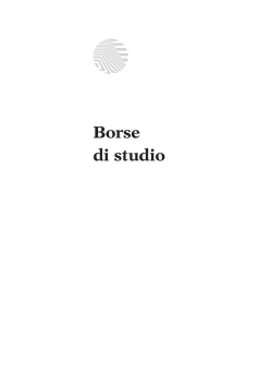 Borse di studio - Fondazione Santa Lucia