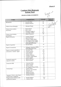 Allegato B -Graduatorie di merito sezione