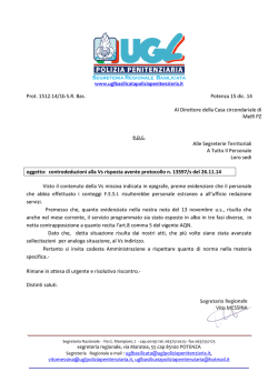 controdeduzioni a risposta Direzione