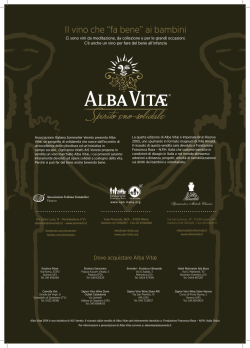 Clicca qui per scaricare il Promo Alba Vitae