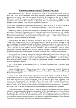 scheda di presentazione reuven feuerstein