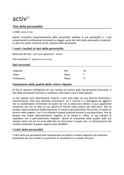 esempio di rapporto in PDF