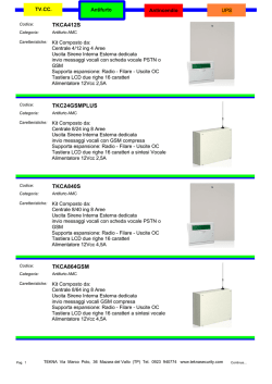 Antifurto - Tekna Security